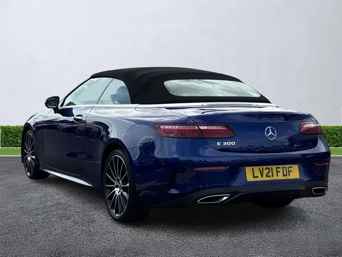 Used Mercedes E300 AMG line 2021 Blue Cabriolet