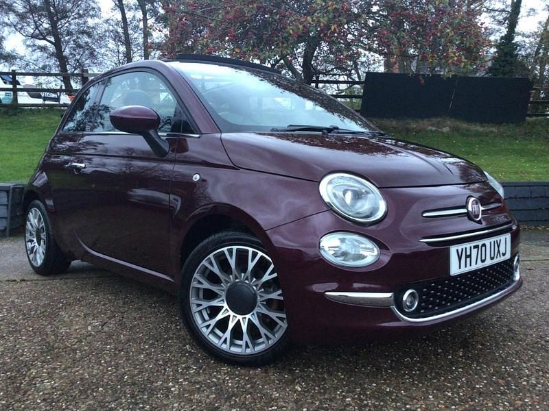 Red Used 2020 Fiat 500 Star Cabriolet | £7,990 (Fair price) - Image 1/4