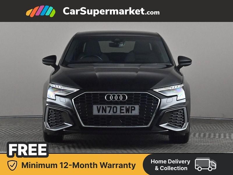 Used Audi A3 S-Line 150 HP (110 kW) 2020 Black Sedan