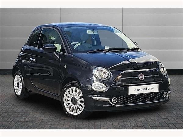 Crossover black Used 2018 Fiat 500 Lounge Hatchback | £8,295 (Fair price) - Image 1/4