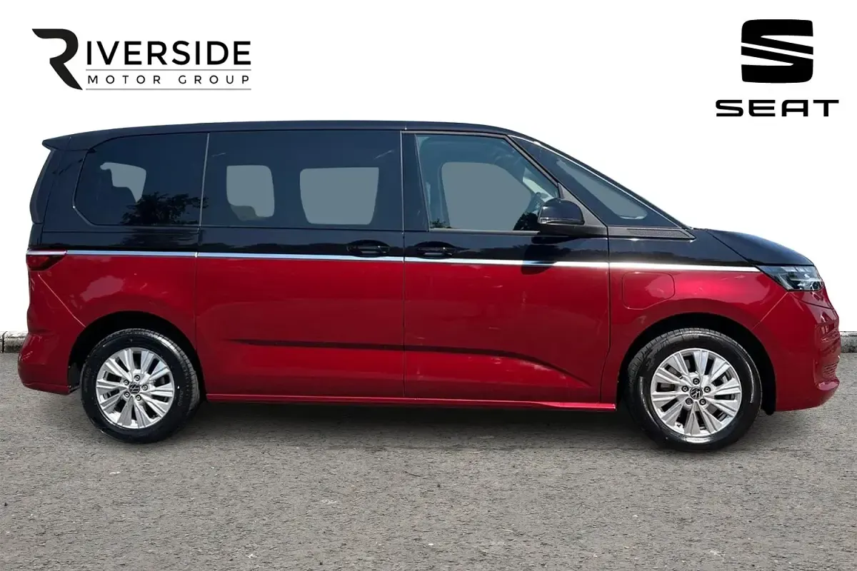 Used VW Multivan S 218 HP (160 kW) 2023 Deep black pearl / fortana red MPV