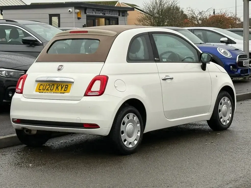 Używany Fiat 500C Pop 69 KM (50 kW) 2020 Biały Kabriolet
