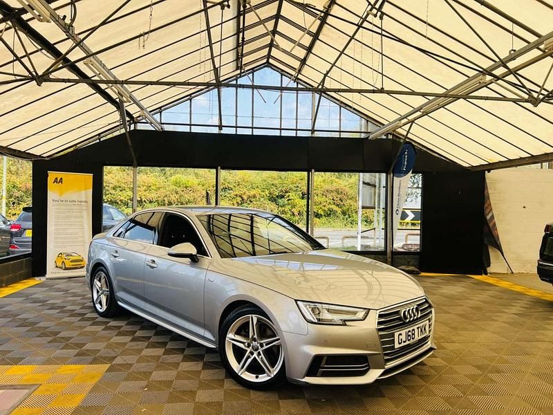 Silver Used 2018 Audi A4 S-Line Sedan | £13,995 (Fair price) - Image 1/3