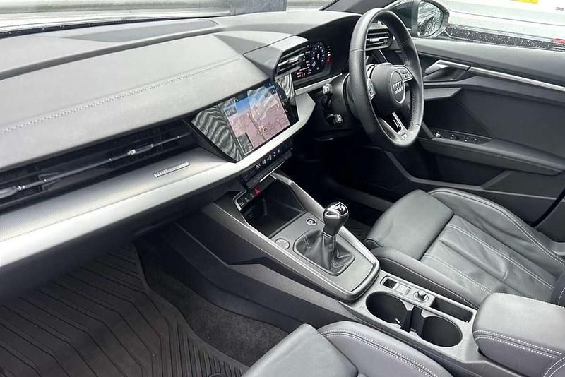 Used Audi A3 S-Line 147 HP (108 kW) 2022 Black Sedan