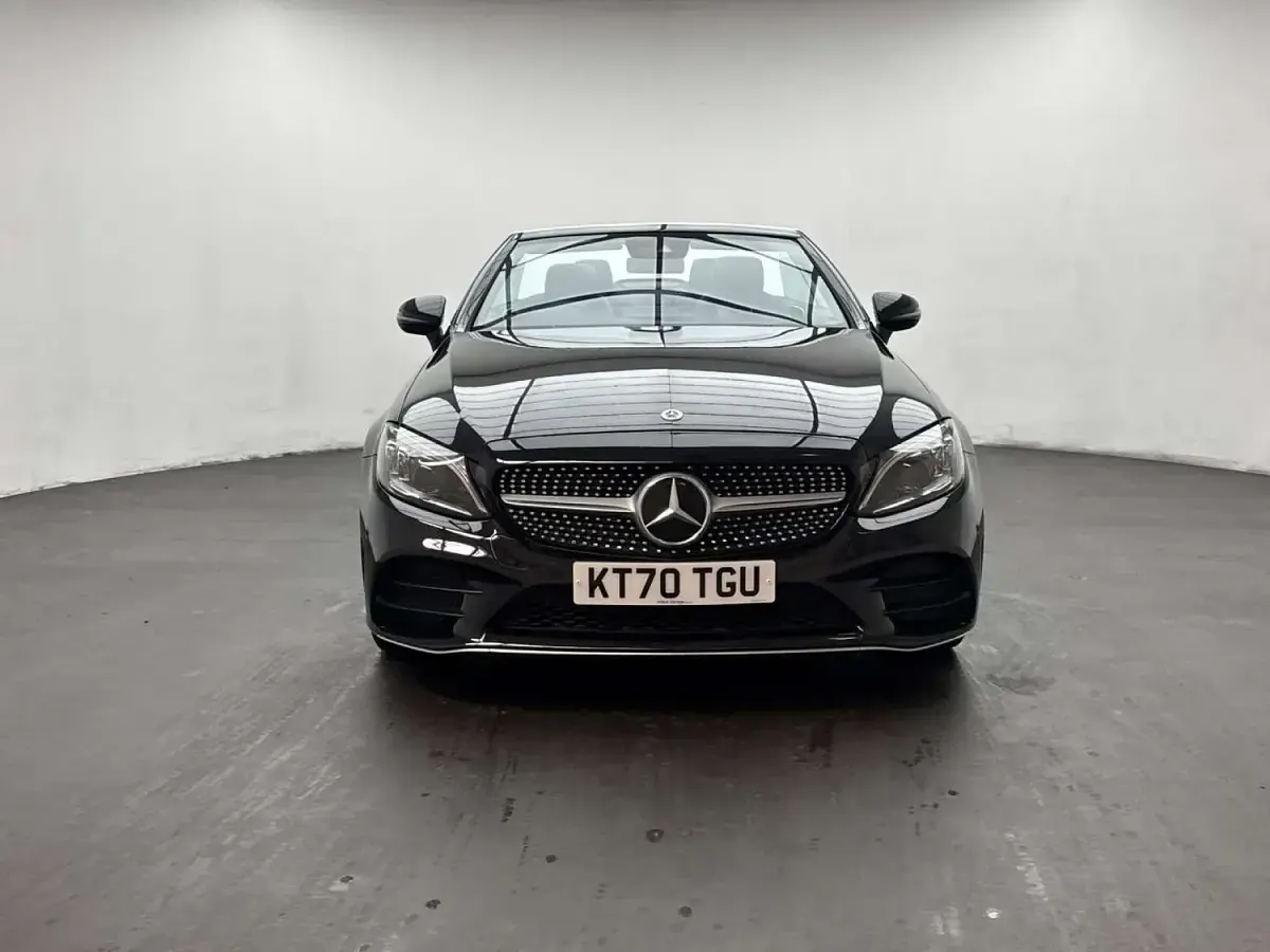 Used Mercedes C200 AMG line 181 HP (133 kW) 2021 Black Cabriolet