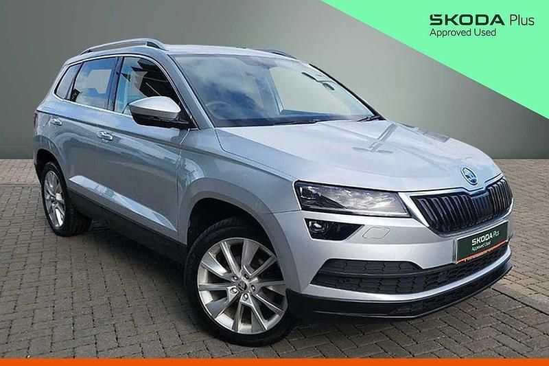 Used Skoda Karoq SE L 110 HP (80 kW) 2021 Brilliant silver metallic SUV