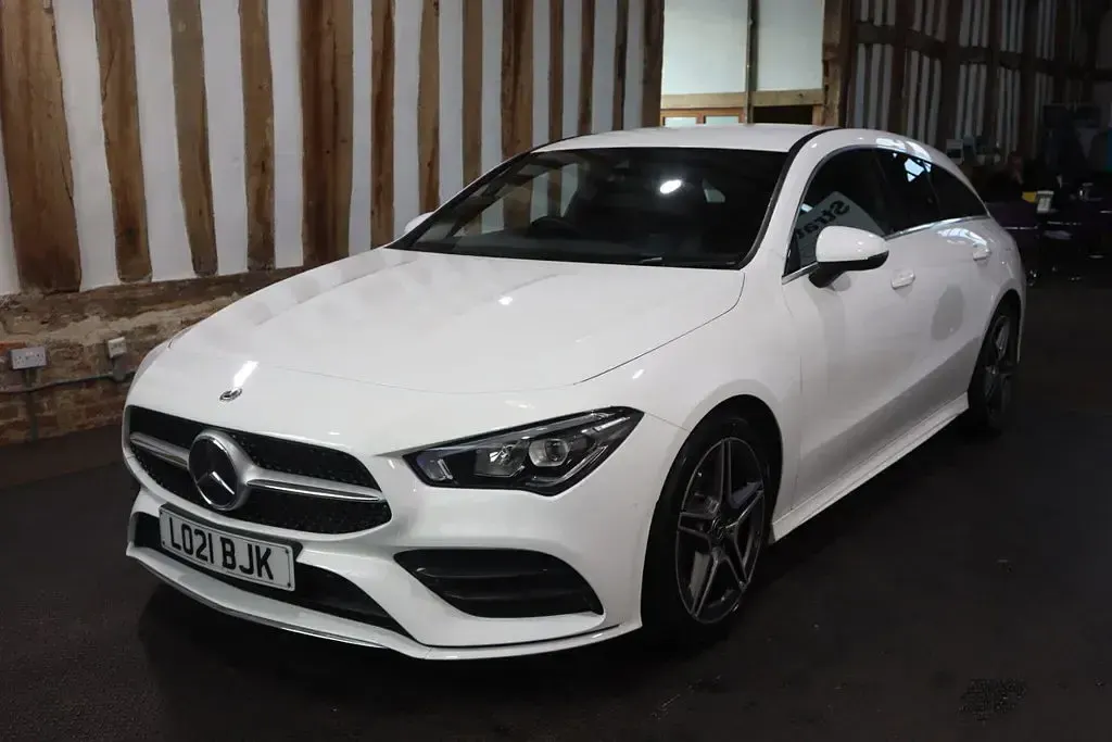 Used Mercedes CLA180 AMG line 2021 White Coupe