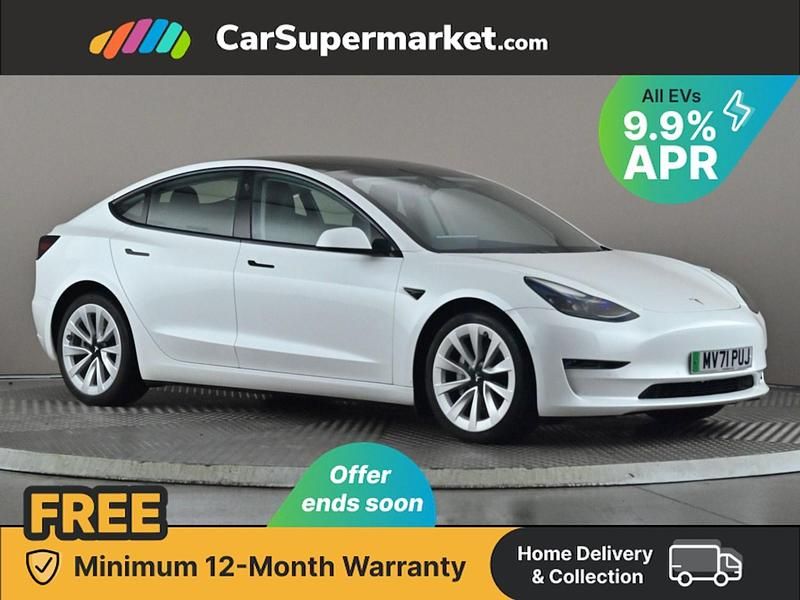 White Used 2021 Tesla Model 3 Long Range AWD Sedan | £20,497 (Fair price) - Image 1/3