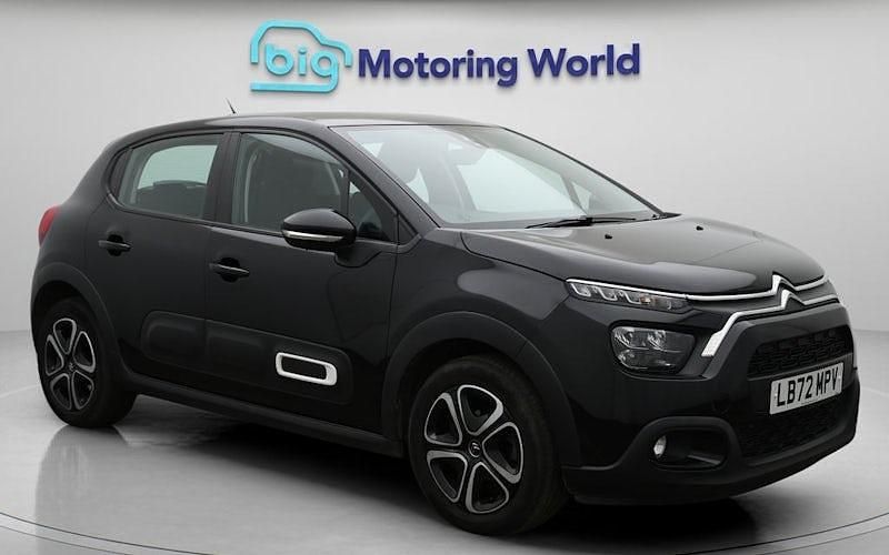 Black Used 2022 Citroën C3 PureTech Hatchback | £10,100 (Fair price) - Image 1/4