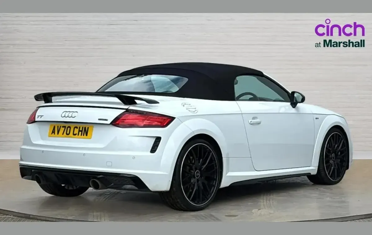 Used Audi TT Black Edition 245 HP (180 kW) 2020 White Cabriolet
