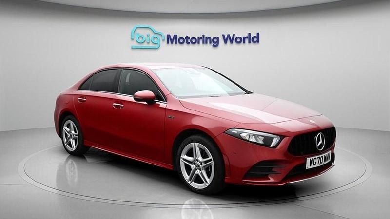 Used Mercedes A250 AMG line 218 HP (160 kW) 2020 Red Sedan