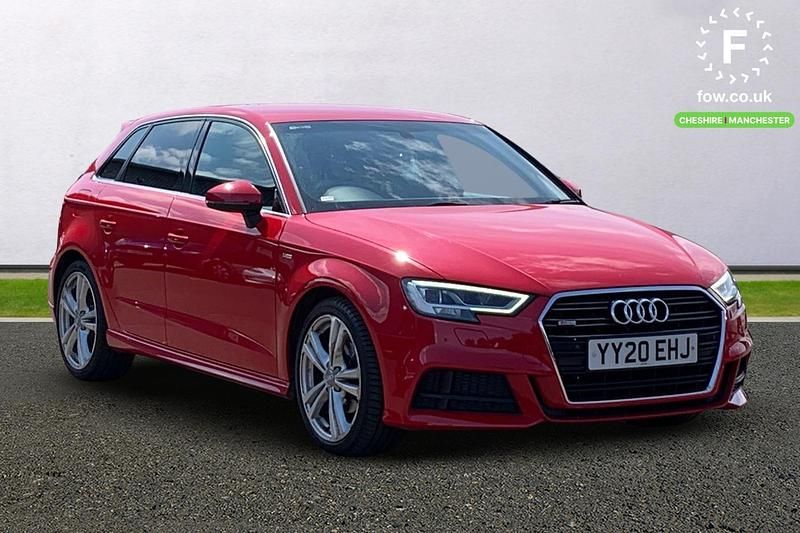 Red Used 2020 Audi A3 S-Line Hatchback | £17,199 (Fair price) - Image 1/3