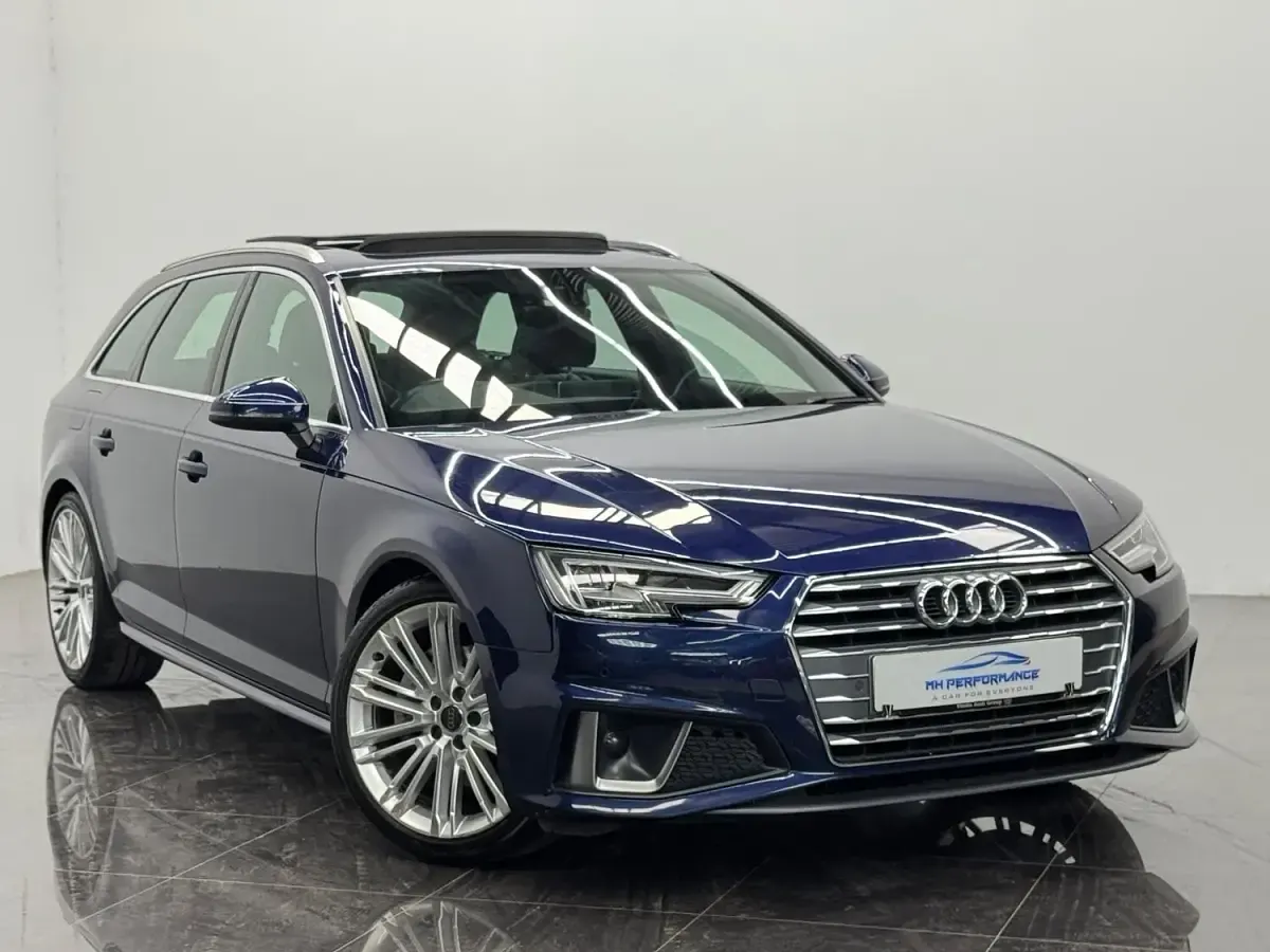 Used Audi A4 S-Line 190 HP (139 kW) 2019 Blue Estate