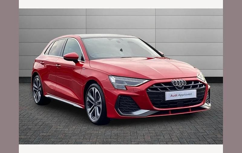 New Audi A3 S-Line 150 HP (110 kW) 2026 Red Hatchback