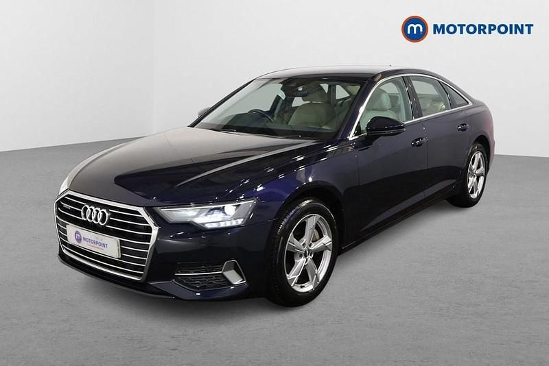 Begagnad Audi A6 Sport 245 HK (180 kW) 2020 Blå Sedan
