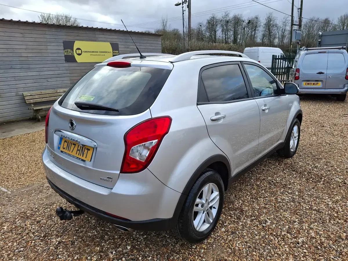 Used SsangYong Korando 178 HP (130 kW) 2017 Silentr silver metallic Van