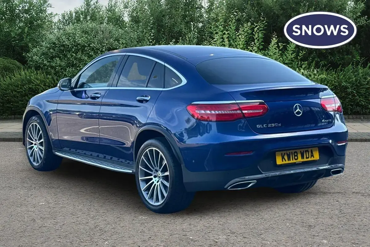 Used Mercedes GLC250 AMG line 204 HP (150 kW) 2018 Blue SUV