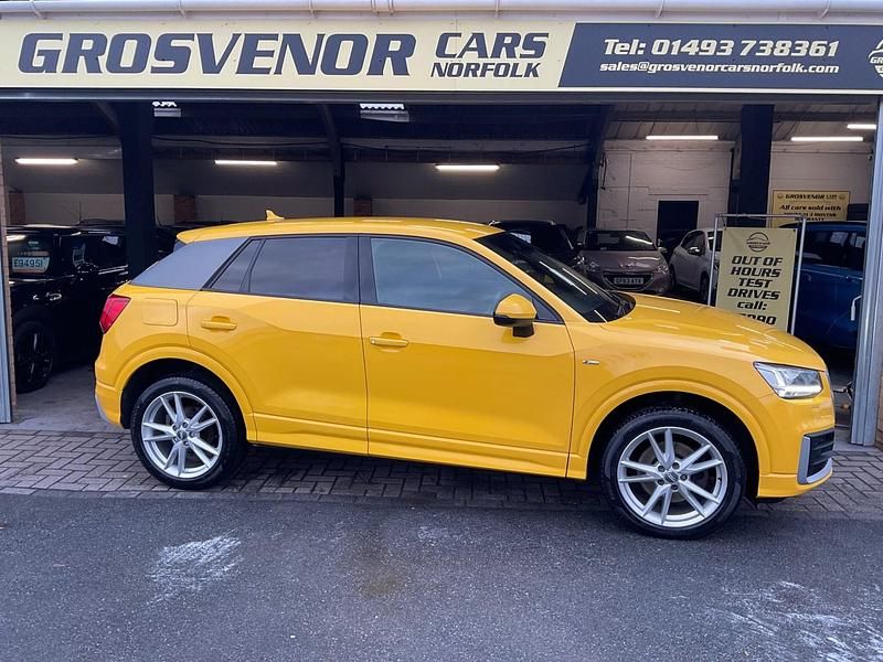 Used Audi Q2 S-Line 150 HP (110 kW) 2017 Yellow SUV