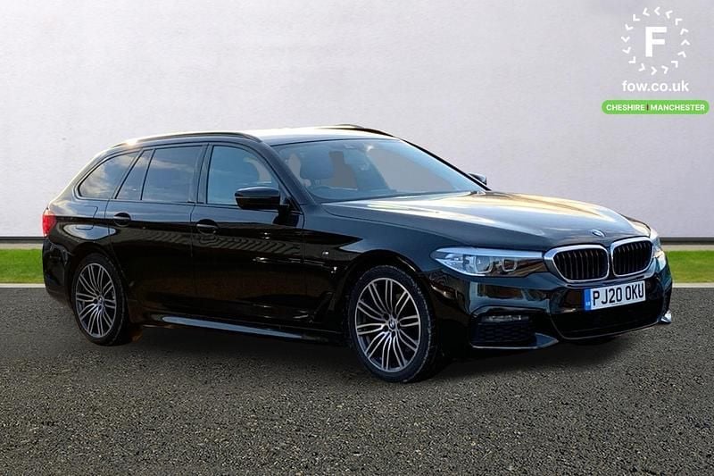 Black Used 2020 BMW 520 M Sport Estate | £20,299 (Fair price) - Image 1/3