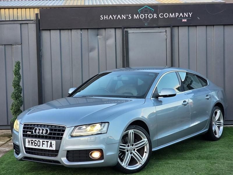 Silver Used 2010 Audi A5 S-Line Hatchback | £4,090 (Fair price) - Image 1/4