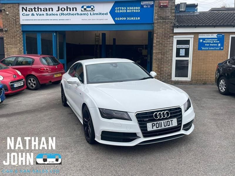 White Used 2011 Audi A7 Sportback S-Line Hatchback | £7,795 (Fair price) - Image 1/4