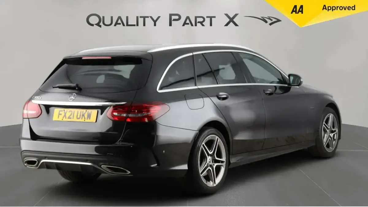 Used Mercedes C300e AMG line 2021 Black Estate