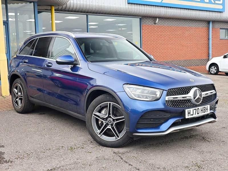Used Mercedes GLC300 AMG line 2020 Blue Estate
