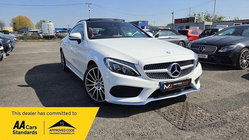 Used Mercedes C220 AMG Line Premium Plus 2017 White Coupe