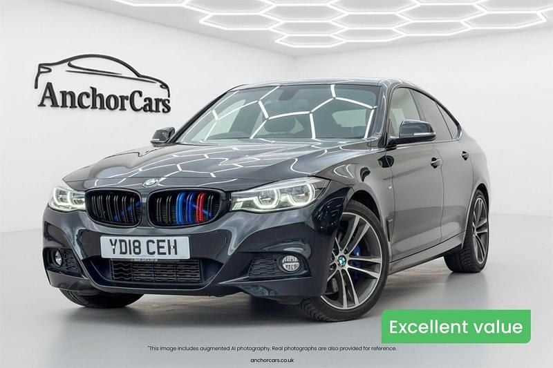 Black Used 2018 BMW 320 Gran Turismo M Sport Hatchback | £14,295 (Fair price) - Image 1/4