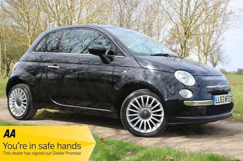 Black Used 2014 Fiat 500 Lounge Hatchback | £8,590 (Fair price) - Image 1/3