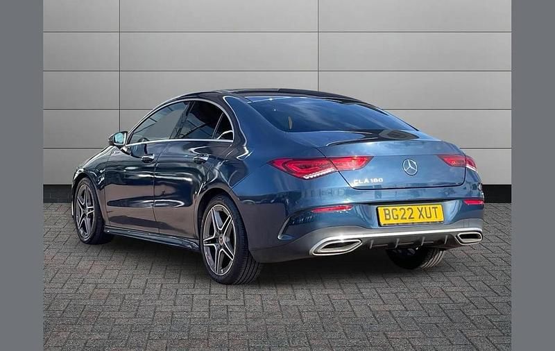 Used Mercedes CLA180 AMG Line Premium Plus 136 HP (100 kW) 2022 Blue Sedan