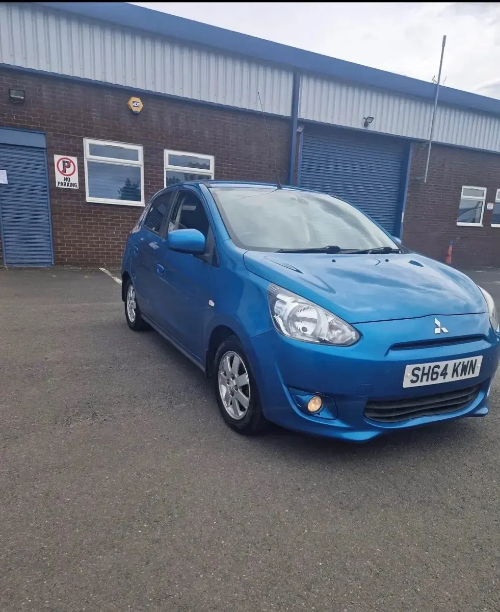 Used Mitsubishi Mirage 2014 Blue Hatchback