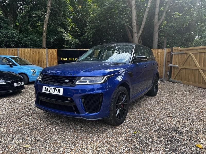 Blue Used 2021 Land Rover Range Rover Sport SVR SUV | £47,500 (Good price) - Image 1/4