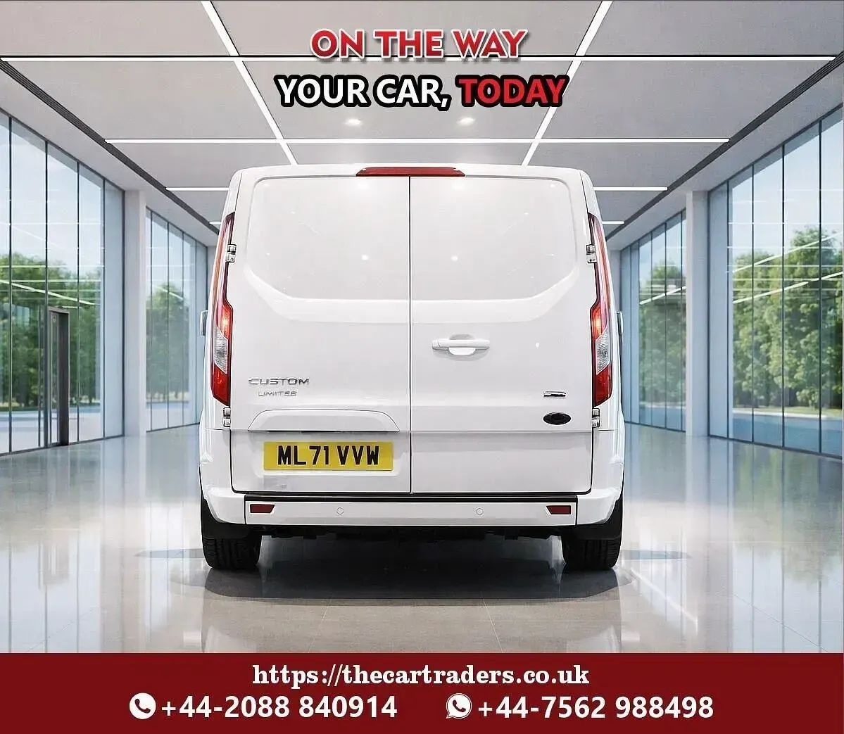 Begagnad Ford Transit Custom Limited 2021 Vit Van