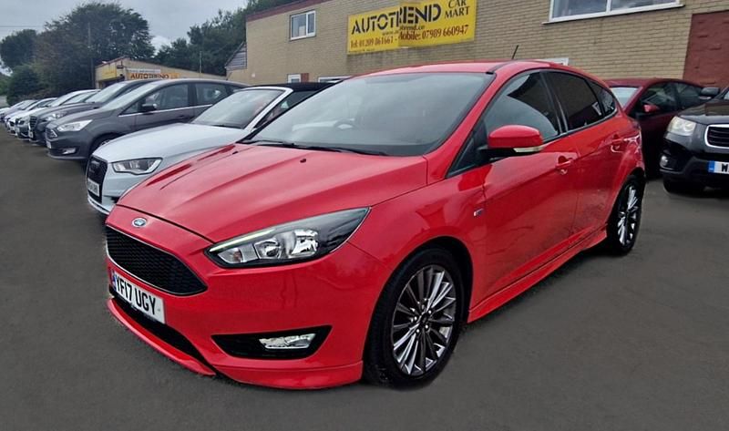 Red Used 2017 Ford Focus ST-Line Hatchback | £7,897 (Super price) - Image 1/4