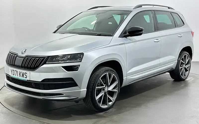 Used Skoda Karoq SportLine 150 HP (110 kW) 2021 Silver SUV