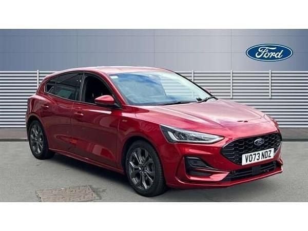 Red Used 2023 Ford Focus ST-Line Hatchback | £16,775 (Fair price) - Image 1/4