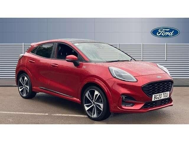 Red Used 2020 Ford Puma Gen-E ST-Line X SUV | £14,432 (Fair price) - Image 1/4