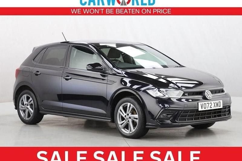 Black Used 2022 VW Polo R-line Hatchback | £16,400 (Fair price) - Image 1/1