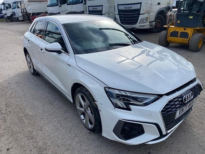 Used Audi A3 e-tron S-Line 2022 White Hatchback