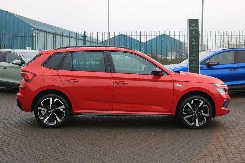 New Skoda Kamiq Monte Carlo 85 HP (62 kW) 2025 Velvet red metallic SUV