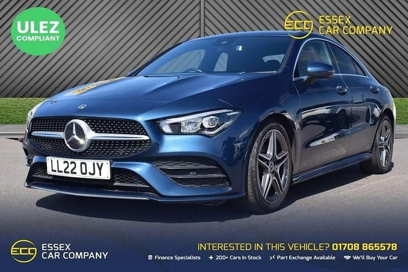 Blue Used 2022 Mercedes CLA180 AMG line Sedan | £21,790 (Fair price) - Image 1/4