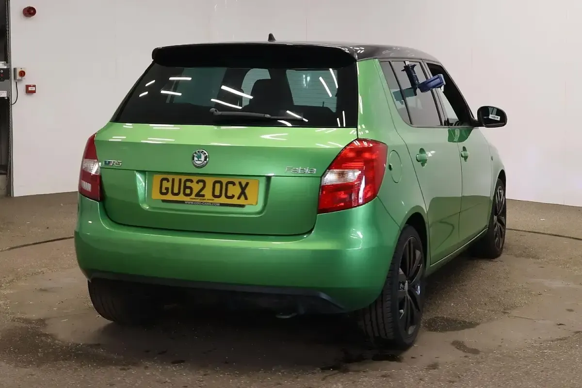 Used Skoda Fabia vRS 180 HP (132 kW) 2012 Green Hatchback