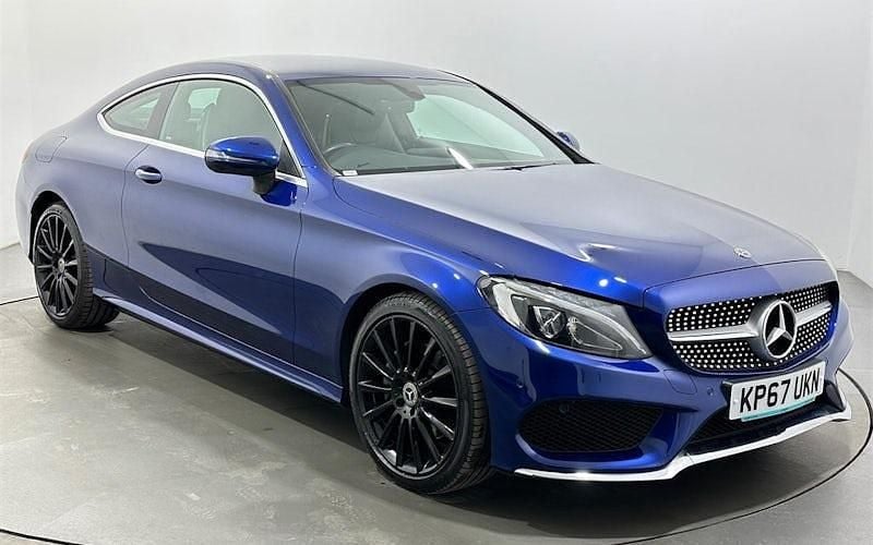 Used Mercedes C200 AMG line 184 HP (135 kW) 2017 Blue Coupe