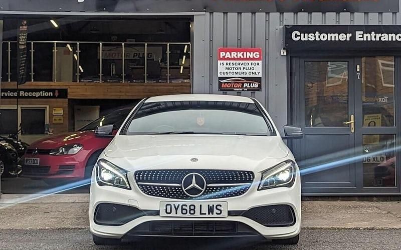 Used Mercedes CLA200 AMG line 156 HP (114 kW) 2018 White Sedan