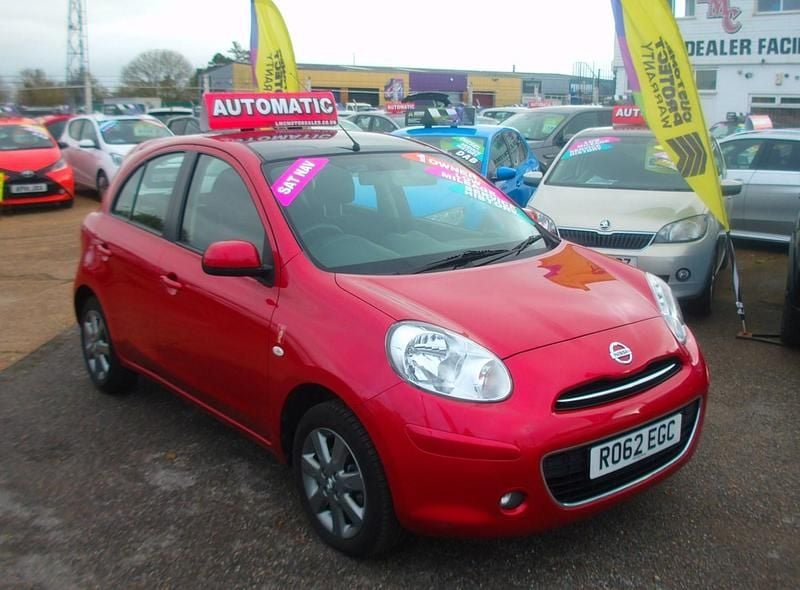 Red Used 2012 Nissan Micra Hatchback | £7,995 (Expensive) - Image 1/4
