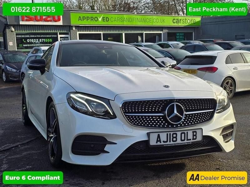 Used Mercedes E300 AMG Line Premium Plus 245 HP (180 kW) 2018 White Coupe