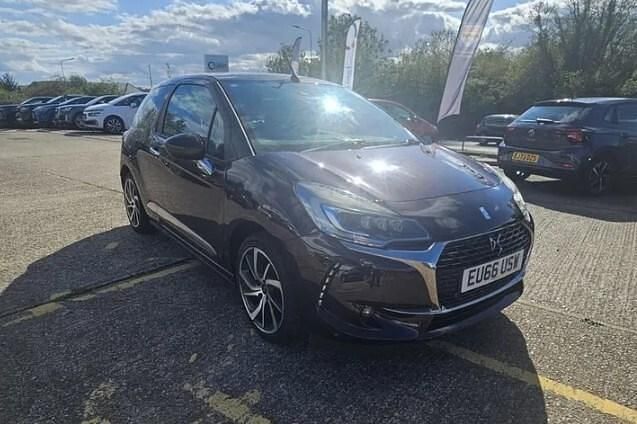 Mauve/purple Used 2016 DS Automobiles DS3 Cabriolet Prestige Cabriolet | £6,495 (Fair price) - Image 1/4