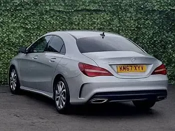 Used Mercedes CLA220 AMG line 177 HP (130 kW) 2018 Silver Coupe