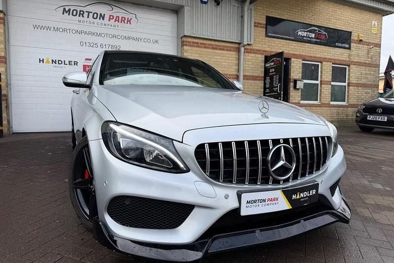 Used Mercedes C220 AMG Line Premium Plus 2015 Silver Sedan